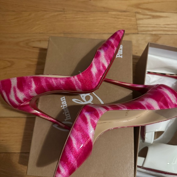 Pink and white Louboutin’s - Picture 1 of 2